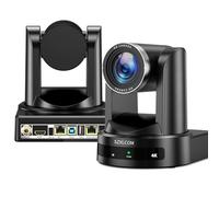 SZXLCOM 4K PTZ Camera with 20X Optical Zoom & AI Auto Tracking, HDMI/SDI/USB3.0/RJ45 Multi-Interface for Live Streaming, Video Conference & Church Events, vMix/Zoom/OBS Compatible