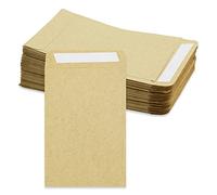SZXMDKH 130 Pcs Small Brown Envelopes for Seeds, Self-Adhesive Seed Envelopes for Storing Small Items (9 x 6 cm / 3.54 x 2.36 inch)