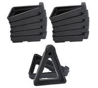 SZXMDKH 24 Pcs Pot Toes Plant Feet Invisible Flower Risers Potted Triangle Stand for Indoor and Outdoor Lifters Supports Pots Terracotta Small Large Pot(Black)