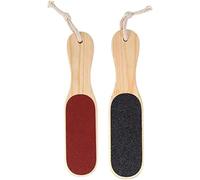 SZXMDKH 2Pack Double Sided Foot Rasp Manicure File Callus, 2-Sided Wooden File, Hard Skin Remover and Callus Removal, Reusable Trimming & Manual Pedicure Black