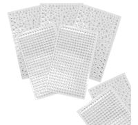 SZXMDKH 5 Sheets Self Adhesive Bling Clear Rhinestone Stickers, Acrylic Crystal Gems, Craft Decoration, DIY Crafts Jewels Clothes Makeup Festival Carnival Decor, 1725pcs