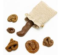 SZXMDKH 6 PCS Realistic Fake Poo Soft Fake Dog Poo Halloween Gross Jokes Prank Tricks Prank Joke Fun Toy