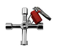 SZXMDKH (6-Way) Radiator Key,Meter Box Key UK Electric Gas Heating Key,Meter Box Key Gas Meter Box Key Radiator Bleed Key Valve Key Square Triangle Round Key Water Tap Faucet Open-Key Wrench, Black