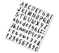 SZXMDKH 720 Pieces 10 Sheets Black Vinyl Sticky Letters & Numbers& Punctuation,Vinyl Black Alphanumeric Waterproof Lettering for Mailbox, Signs, Window, Door,etc
