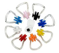 SZXMDKH 8 Pcs Swimming Nose Clip, Silicone Swimming Nose Pegs, Waterproof Swim Training Protector Plug for Kids Adults Beginners (8 Colors)