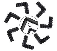 SZXMDKH 8pcs 1/2 Inch Plastic Elbow Connector, 13mm ID, 16mm OD for Garden Irrigation, Drip Irrigation Fittings Kit, Water Pipe Joints, Watering System