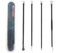 SZXMDKH Black Blackhead Tool Kit, Stainless Steel Acne Needles Double Side Spot Squeezer Tool, Pimple Popper Tool Kit, Whitehead Removal…