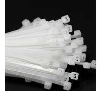 SZXMDKH Cable Ties White - 200 Pack 3.6mm Zip Ties Heavy Duty, Cable Tie, Tie Wraps for Home, Office, Garden, Assorted in Sizes 150mm, 200mm