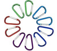 SZXMDKH Carabiner Clip Small, 10 Pcs D Ring Clip Hook Karabiner, mini Carabiner Keyring for Outdoor, Fishing, Hiking, Traveling