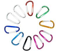 SZXMDKH Carabiner Clip Small, 10 Pcs D Ring Clip Hook Karabiner, mini Carabiner Keyring for Outdoor, Fishing, Hiking, Traveling