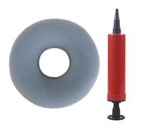 SZXMDKH Donut Cushion Seat, Portable Inflatable Ring Cushion for Hemorrhoid, Tailbone, Coccyx Pain Relief - Air Pump Included (Grey)