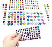 SZXMDKH Gem Stickers 8 Self Adhesive Jewels for Crafts Sparkly Flatback Rhinestone Stickers Crystal Sticker for Kids DIY