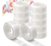 SZXMDKH Glue Point Dots for Balloons,1200 Pieces Balloon Arch Tape Sticky Dots Double Sided Glue Point Dots for Crafting(10mm)
