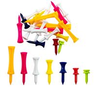 SZXMDKH Golf Tees Plastic, 70 Pcs Mixed Sizes Castle Golf Tees,Winter Golf Tees Small Castle Tees in Multiple Colors(5mm, 32mm, 39mm, 45mm, 51mm, 59mm, 70mm)