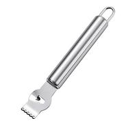 SZXMDKH Lemon Zester Peeler, Professional Lemon Zester with Canelle Knife Stainless Steel Lemon Slice for Gin Cocktails, Lime Oranges, Kitchen Tool (Stainless Steel Handle, 6.5 Inch), Silver