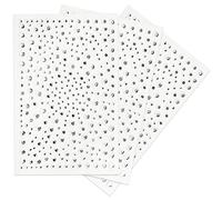 SZXMDKH Rhinestone Stickers - 975PCS Self-Adhesive Acrylic Crystal Stickers, Clear Gems - For Nails, Face, Phone, DIY Crafts & Decorations