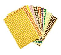 SZXMDKH Stickers 5200Pcs 20 Colors 8mm Round Dot Stickers, Coding Labels, Marking Decoration Reward