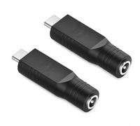Szyafei 2PCS Starlink Mini Cable Adapter, USB Type C Male to DC 5.5x2.1mm Female Power Converter, 20V 100W PD Fast Charging Connector for Starlink Mini Accessories