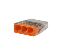 Szybkozłączka 3x 0,5-2,5mm2 na drut 450V/24A ORYGINALNA blister 30szt. 2273-203