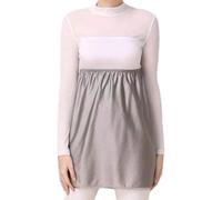 SZYDM EMF Protection Apron, Adjustable Anti-Radiation Maternity Clothes, Radiation Shielding Women Apron,Silver,XL