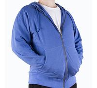 SZYDM EMF Protection Double Zip Hoodie, Faraday Sweatshirt for Men's and Women's, Anti-Radiation Clothing With EMF Hat, 5G/WiFi/RF/Microwave Radiation Blocking Tops,Blue,M