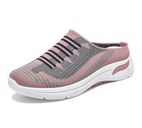 SZYDM Lightweight Round Toe Slippers, Women Flats Casual Shoes,Breathable Sneakers,Pink,39