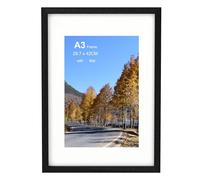 Szyeequoo A3 Picture Frame,A3 Frame with Clear Plexiglass,A3 photo frame Matted to A4 picture frames,Wall Hangng A3 Frames,Horizontal & Vertical Frame,29.7 * 42CM Poster Frame,A3 picture frame Black