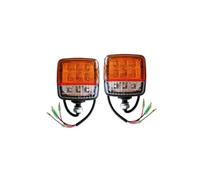 SZYHCASH 2Pcs LED Forklift Light 12V 24V Tractor Turn Signal Motorcycle Direction Indicator Amber White Truck Trailer Position Lamp, (6897)