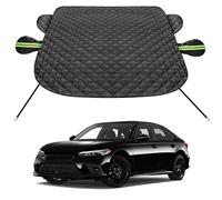 SZYUCHEN Car Windshield Cover for Ice and Snow Auto Anti-Snow Cover Winter Frost Shield with Side Mirror Covers Compatible with Honda Accord Civic Hrv and Other Small & Mid Sedans