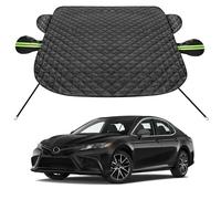 SZYUCHEN Car Windshield Cover for Ice and Snow Auto Anti-Snow Cover Winter Frost Shield with Side Mirror Covers Compatible with Toyota Camry Corolla Nissan Altima K5 Soul and Other Small & Mid Sedans