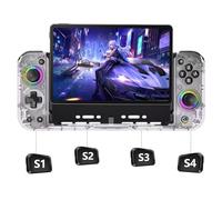 SZYUYU Switch Controller for Nintendo Switch/OLED, Full-Size Grip Ergonomic Handheld Mode Controller, Switch Pro Controller One-Piece Joypad with 8 Color RGB Lights/Programming/Turbo/Cable