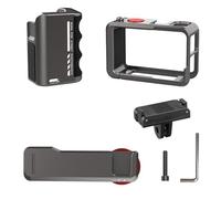 SZZCNOX Aluminum Metal Frame Cage for DJI Action 5 Pro/ 4/3 Camera Accessories, Protective Frame Housing Case with 1/4 Threaded Hole & Cold Shoe Mounts, Magnetic Base Rabbit Cage Set (Magnetic Model)