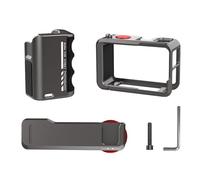 SZZCNOX Aluminum Metal Frame Cage for DJI Action 5 Pro/ 4/3 Camera Accessories, Protective Frame Housing Case with 1/4 Threaded Hole & Cold Shoe Mounts, Magnetic Base Rabbit Cage Set (Regular Model)