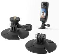 SZZCNOX Flexible Adhesive Mount Compatible for Insta360 Action Cameras,Helmet Sticky Mount with Screw Rod and 1/4" Screw Connector, Sports Camera Adapter Mount Bracket