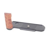 SZZCNOX FM2 Wooden Hand Grip for Nikon FM2 Camera, L-Shape Handgrip Baseplate Mount for Nikon FM2, Quick Release Aluminum Alloy Plate for Arca, Lightweight Wooden Side Handle (Black)