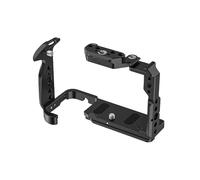 SZZCNOX Full Cage for Sony FX2 Mirrorless Camera Rabbit Cage Metal Expansion Frame, Built-in Quick Release Plate for Arca, with Cold Shoe Mount and 1/4" & 3/8" Screw Holes (Black)