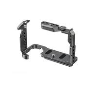 SZZCNOX Full Cage for Sony FX2 Mirrorless Camera Rabbit Cage Metal Expansion Frame, Built-in Quick Release Plate for Arca, with Cold Shoe Mount and 1/4" & 3/8" Screw Holes (Gray)