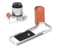 SZZCNOX Metal Hand Grip L Bracket Holder for Canon EOS R50 V Digital Camera, L-Shaped Handgrip with Built-in Quick Release Plate for Arca, No Blocking to Battery & Memory Card Compartment (Silver)