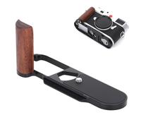 SZZCNOX Metal Hand Grip, L-Shape Handgrip Secure Handle Bracket for Leica M11 M11P MEV1 Cameras, Arca Swiss Quick Release Plate, 1/4"-20 Tripod Holes, No Effect on Battery Use (Walnut Black)