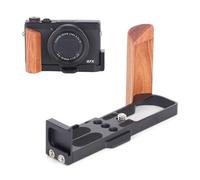 SZZCNOX Metal L Bracket Handgrip Compatible with Canon G7X3/G7X2 Cameras, L-shape Hand Grip with Expand Cold Shoe Mount for Canon G7X3/G7X2, Built-in Quick-Release Plate for Arca (Black)