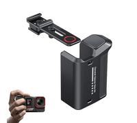 SZZCNOX Metal Xplorer Grip Kit for Insta360 Ace Pro2/Ace Pro,Street Photography Handle Extended Holder for DJI Osmo Action 5 Pro/4/3 Hand Grip with Cold Shoe & Adjustable Shutter Button (Black)