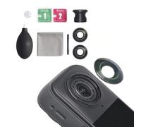 SZZCNOX Replacement Lens Complete Kit for Insta360 X5 Action Camera, Optical Glass Protection Lens for Insta360 X5, with Removal Tools and Cleaning Tools Kit (2 Sets)