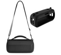 SZZCNOX Silicone Case Cover for Bose SoundLink Max Wireless Bluetooth Audio, Travel Carrying Case Protective Cover with Shoulder Strap for Bose SoundLink Max Portable Speaker Accessories (Black)