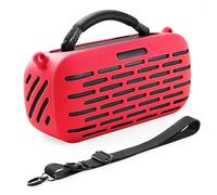 SZZCNOX Silicone Cover Case for Bose SOUNDLINK Max Portable Speaker Accessories, Soft Cover Skin Protective Travel Case with Shoulder Strap for Bose SoundLink Max Audio (Red)