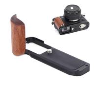 SZZCNOX Solid Wood Metal Hand Grip for Fujifilm Fuji XT30III/XT30II/XT30/XT20III/XT20II/XT20/XT10III/XT10II/XT10 Cameras L-Shape Grip L Bracket Holder, Built-in Quick Release Plate for Arca (Black)
