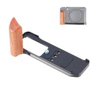 SZZCNOX X-M5 Hand Grip L-Shape Bracket for Fujifilm X-M5, Built-in Quick-Release Plate for Arca, Wooden Handle Grip for FUJIFILM XM5 Camera Accessories with 1/4"-20 Threaded Hole (Black)
