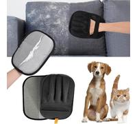 SZZETK 2 Pack Electrostatic Pet Hair Remover Glove, Double Sided Pet Dog Cat Grooming Glove, Five Finger Pet Hair Removal Glove, Reusable Deshedding Pet Glove For Furniture,Bed,Carpet,Clothes,Sofa