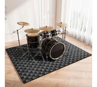 SZZEUOA Drum Rug, Non-Slip Soundproof Carpet, Drum Mat Soundproof Mat, Drum Rugs Non-Slip Blanket For Electronic Jazz Drum Kit Bass Drum Snare And Other Musical Instrument Mat 200 x 160 cm