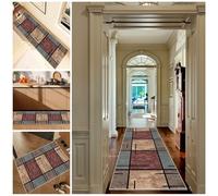 SZZEUOA Long Runner Rug for Hallway Kitchen Runner Mat Washable Carpet Runner Rug Door Mat Modern Non Slip Stair Area Rug Carpet Indoor Washable Rug Customizable Hallway Carpet 60 x 260 cm