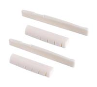 szzijia Natural Bovine Bone Guitar Nut Saddle Set- 4PCS, Nut & Saddle Set Acoustic for Enhanced Tone Clarity & Resonance